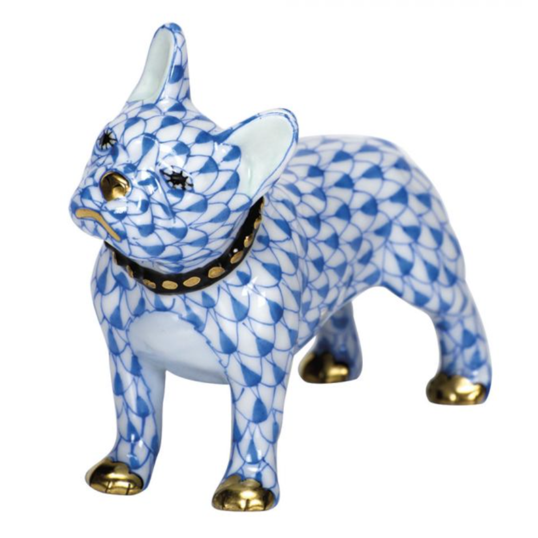 HEREND Frenchie BLUE