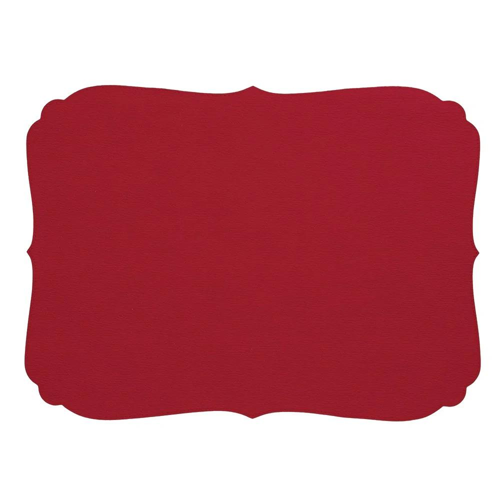 BODRUM CURLY OBLONG PLACEMAT - RED