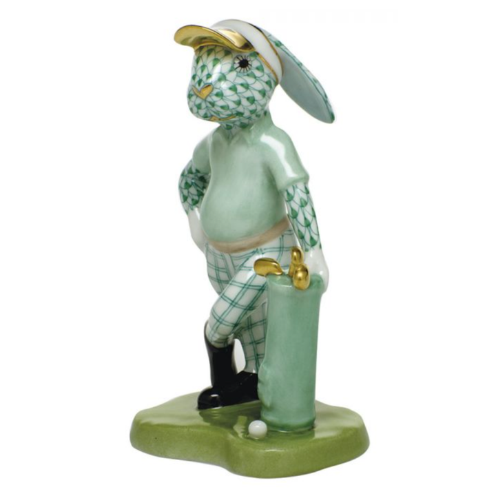 HEREND Golf Bunny GREEN