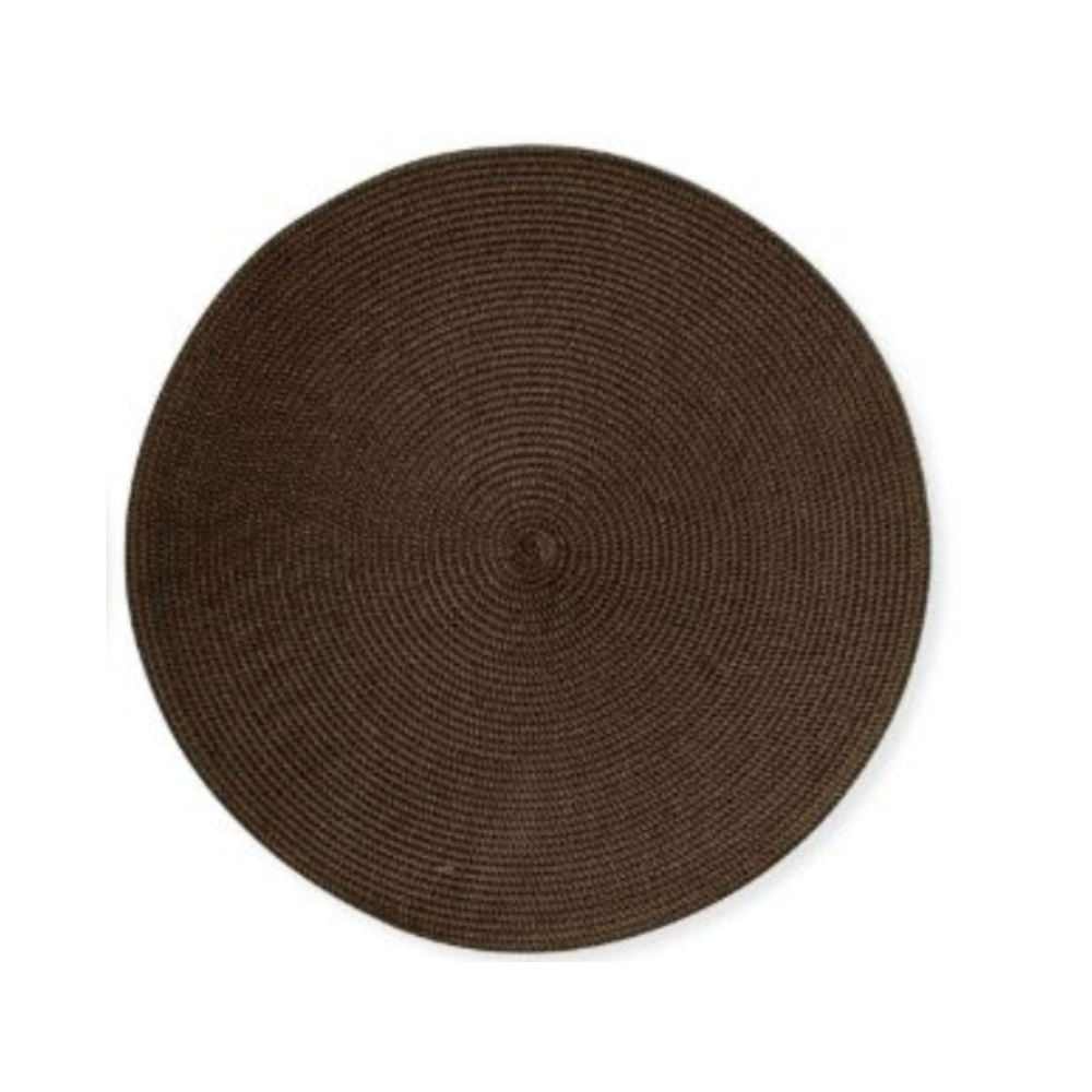 TAG Chocolate Woven Round Placemat