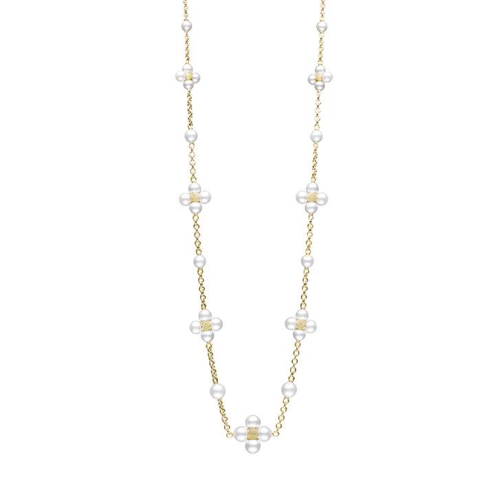 PAUL MORELLI 18K YELLOW GOLD, PEARL SEQUENCE NECKLACE