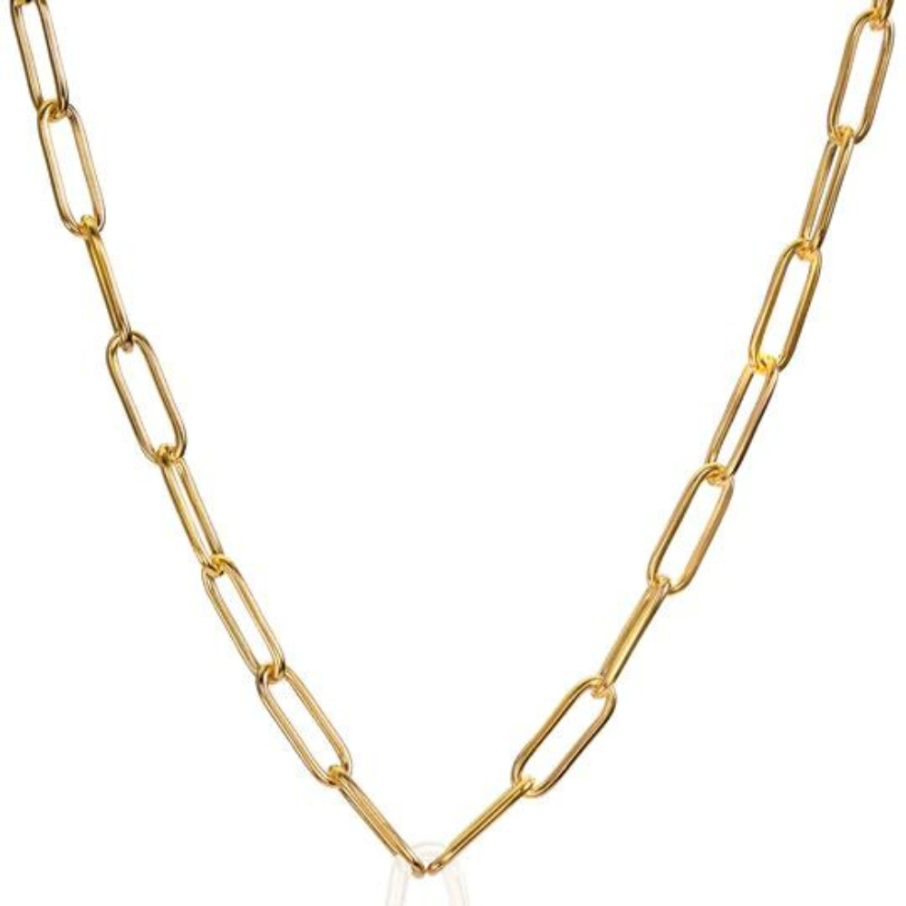 HEATHER B. MOORE 5.2MM SOLID 14K GOLD LINK HINGE CHAIN-18