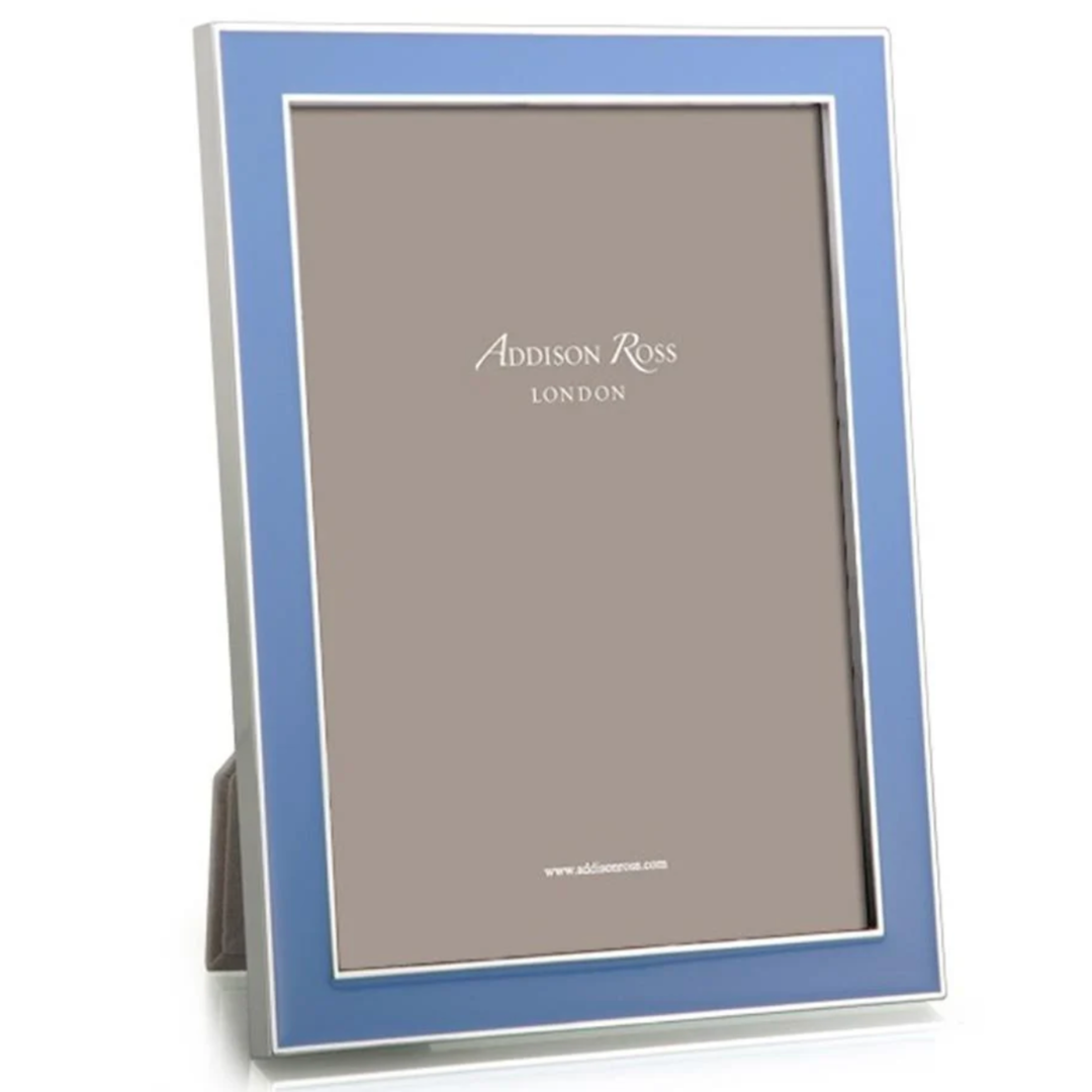 ADDISON ROSS Periwinkle Blue Enamel With Silver Frame