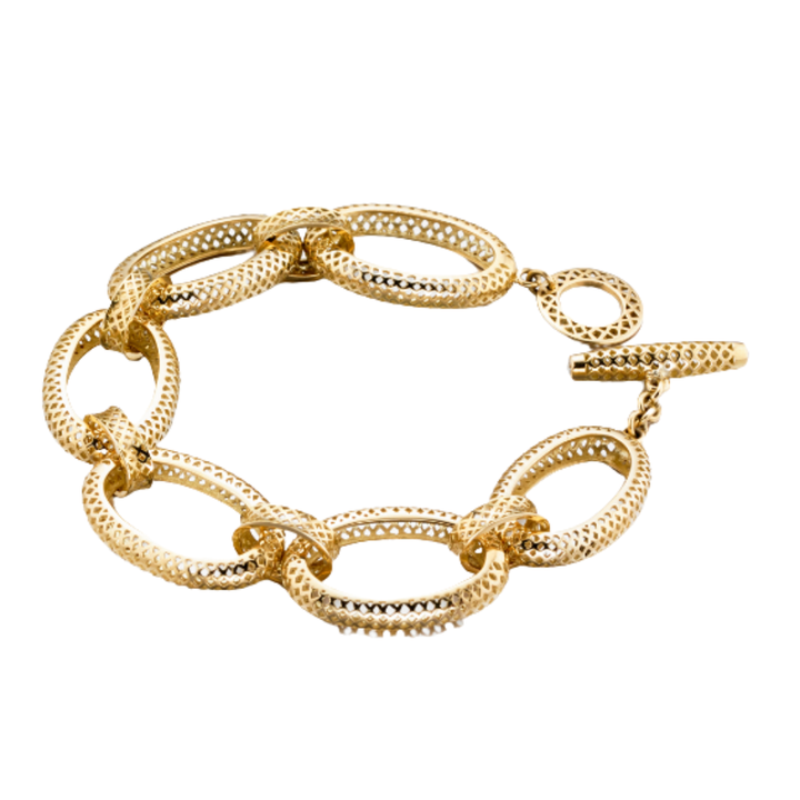 RAY GRIFFITHS 18K YELLOW GOLD BRACELET