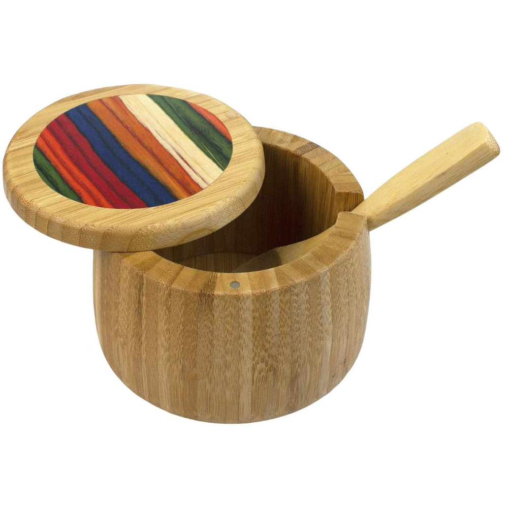 TOTALLY BAMBOO MARRAKESH SUGAR BOWL WITH SPOON