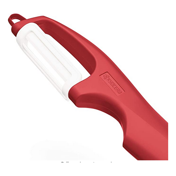 KYOCERA KYOCERA CERAMIC PARING KNIFE RED 3" AND VERTICAL DOUBLE EDGE PEELER
