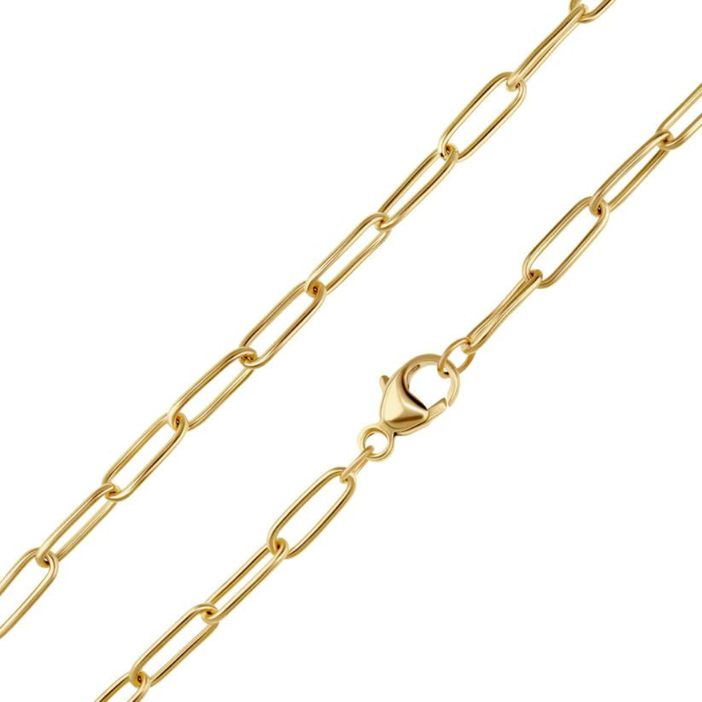 HEATHER B. MOORE 2.9MM SOLID 14K GOLD LINK CHAIN-31