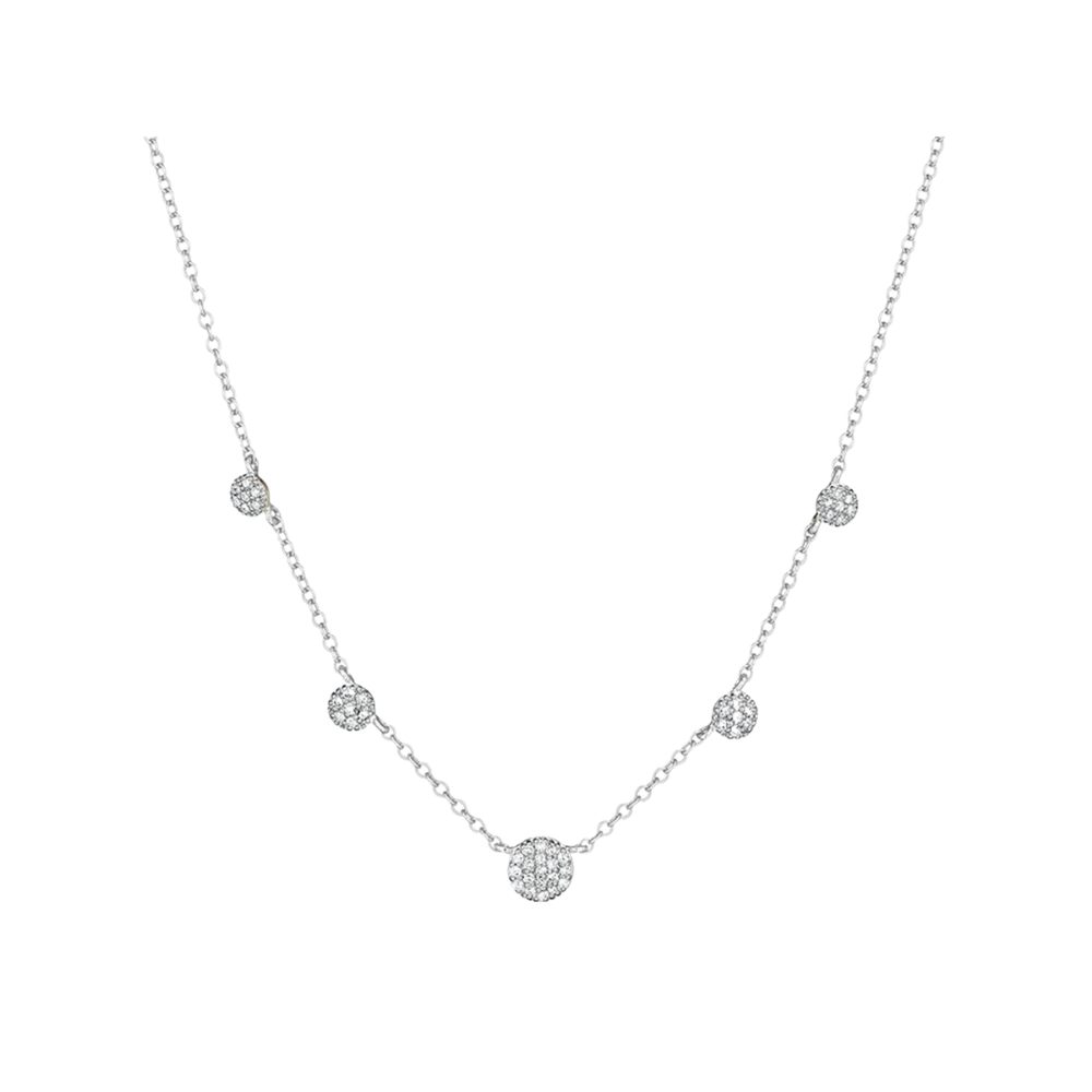 Phillips House DIAMOND MICRO INFINITY STATIONS NECKLACE WG.21CTS