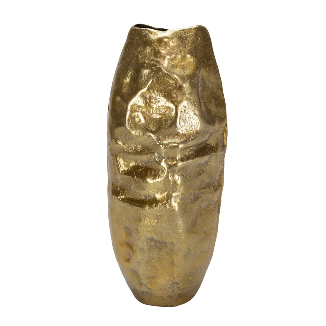 THE IMPORT COLLECTION LARGE CALLAWAY GOLD VASE