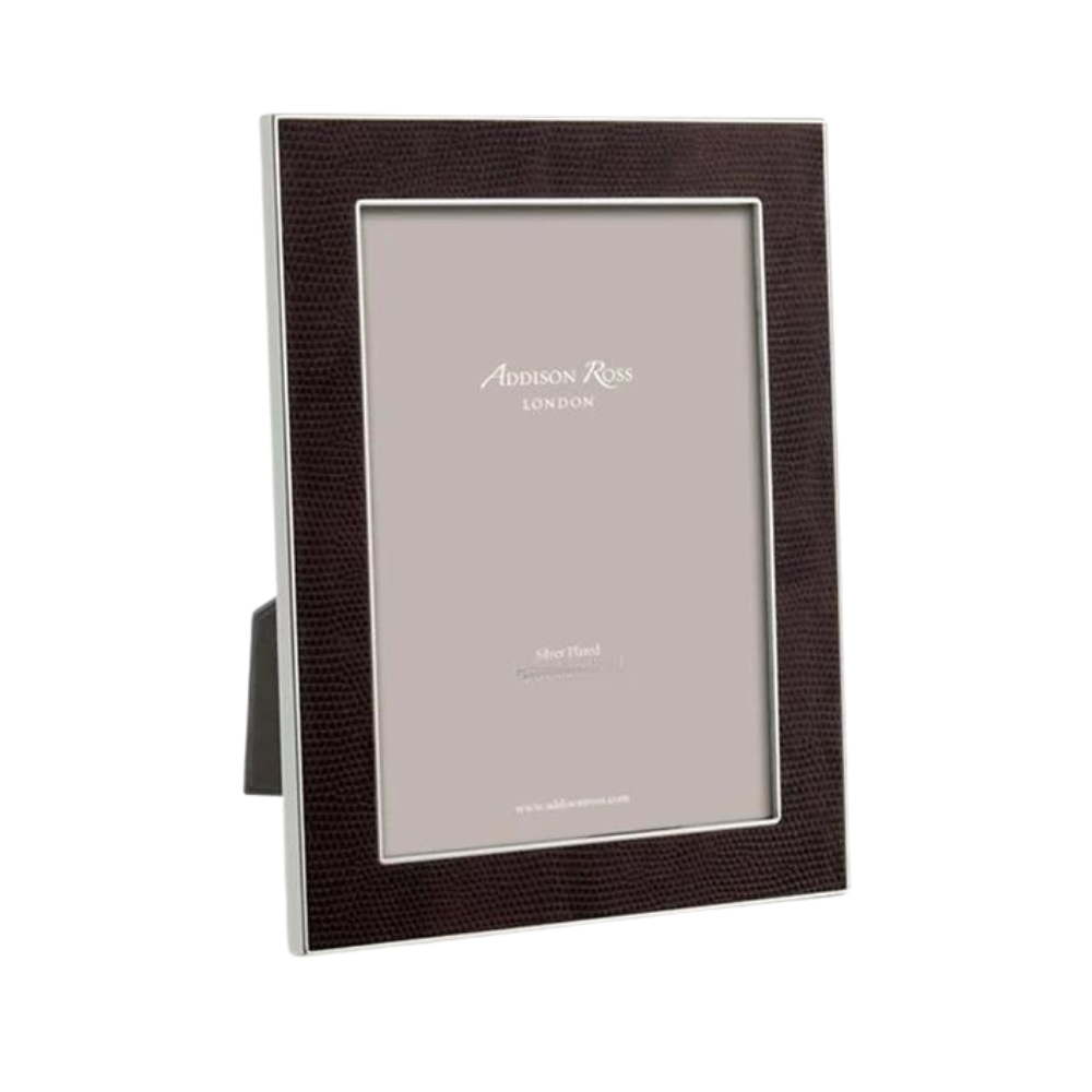 ADDISON ROSS Faux Snake Coffee Color Frame