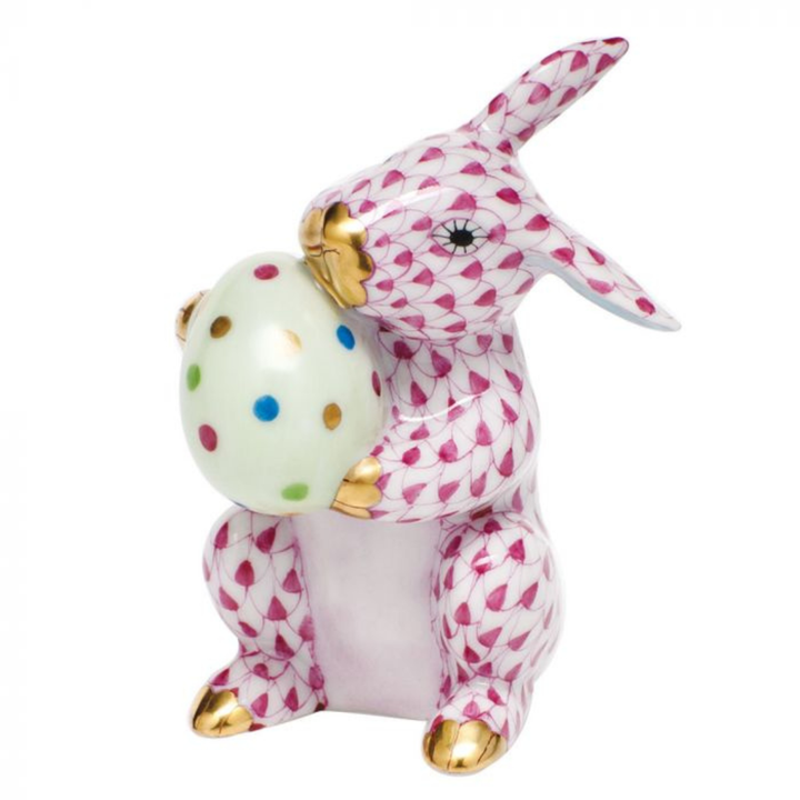 HEREND Easter Bunny RASPBERRY