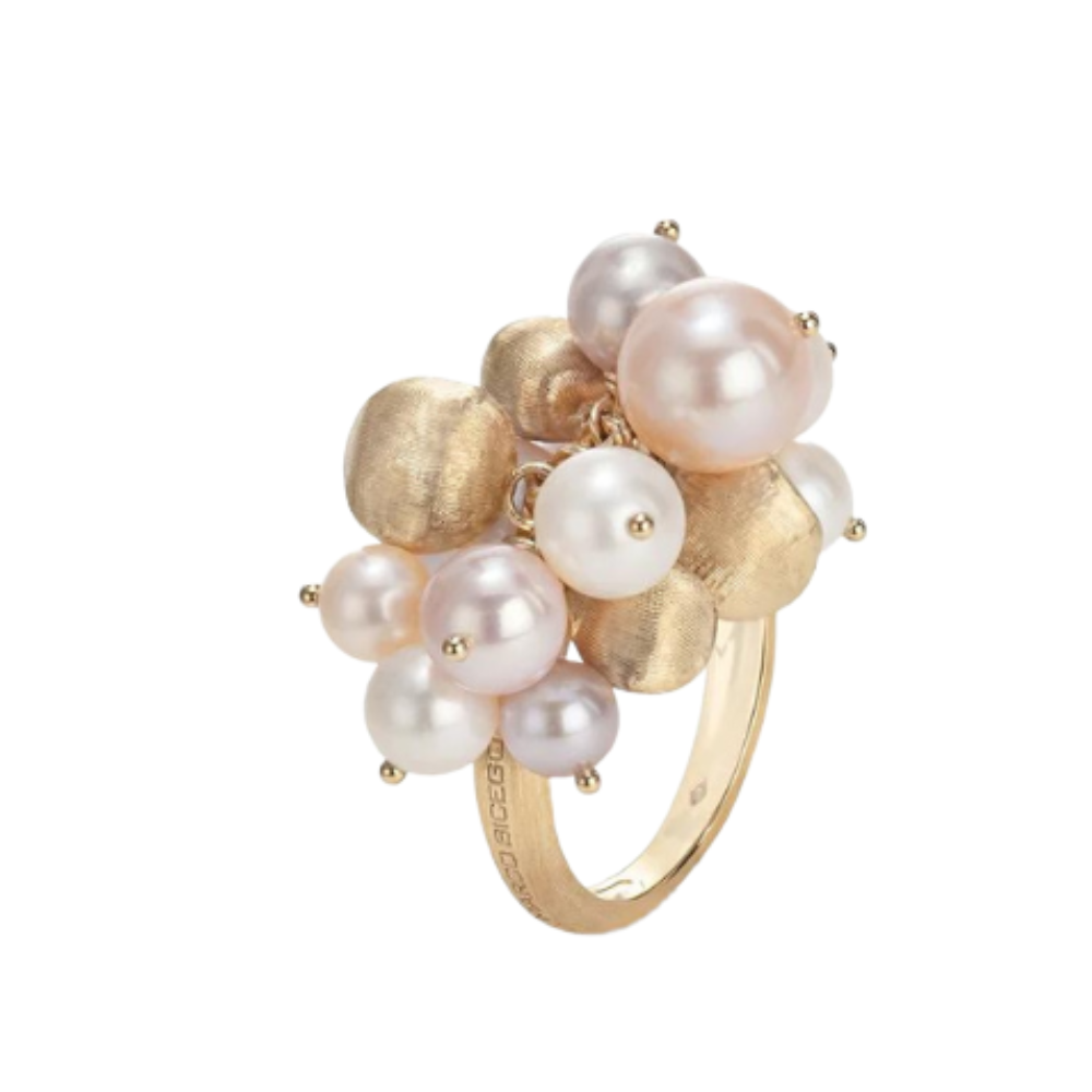 MARCO BICEGO 18K YELLOW GOLD AFRICA PEARL RING