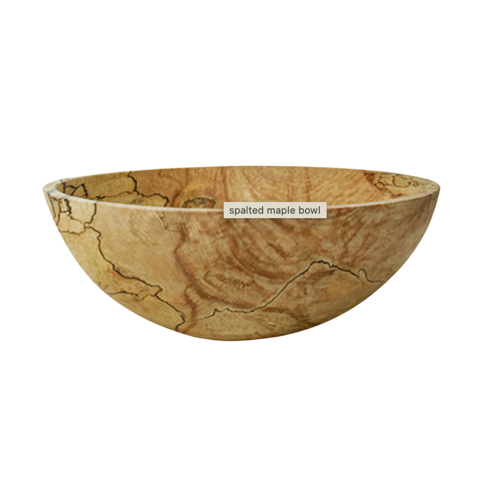 PETERMANS Spalted Maple Oval Bowl