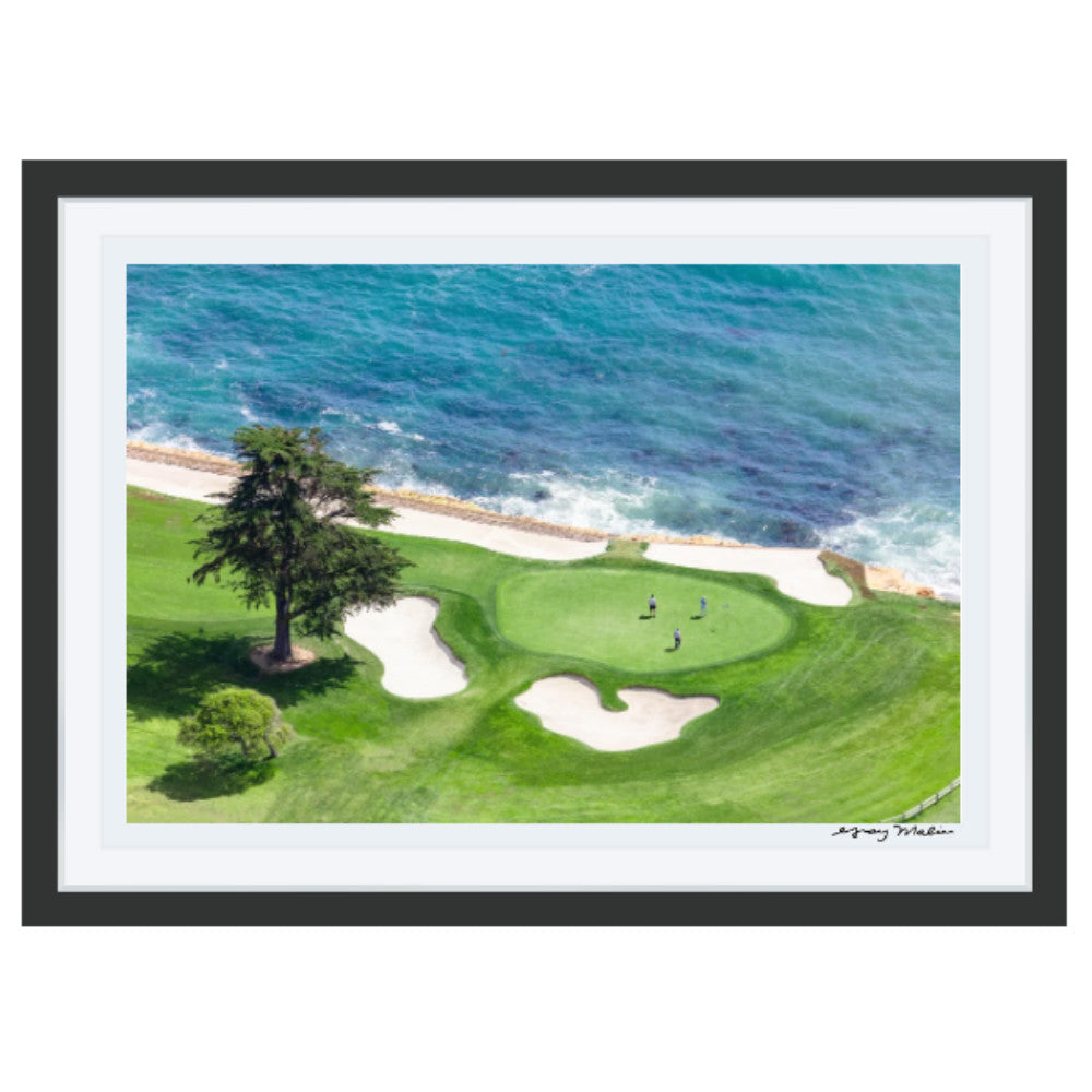 GRAY MALIN PEBBLE BEACH GOLF LINKS PIC WITH BLACK FRAME Default Title