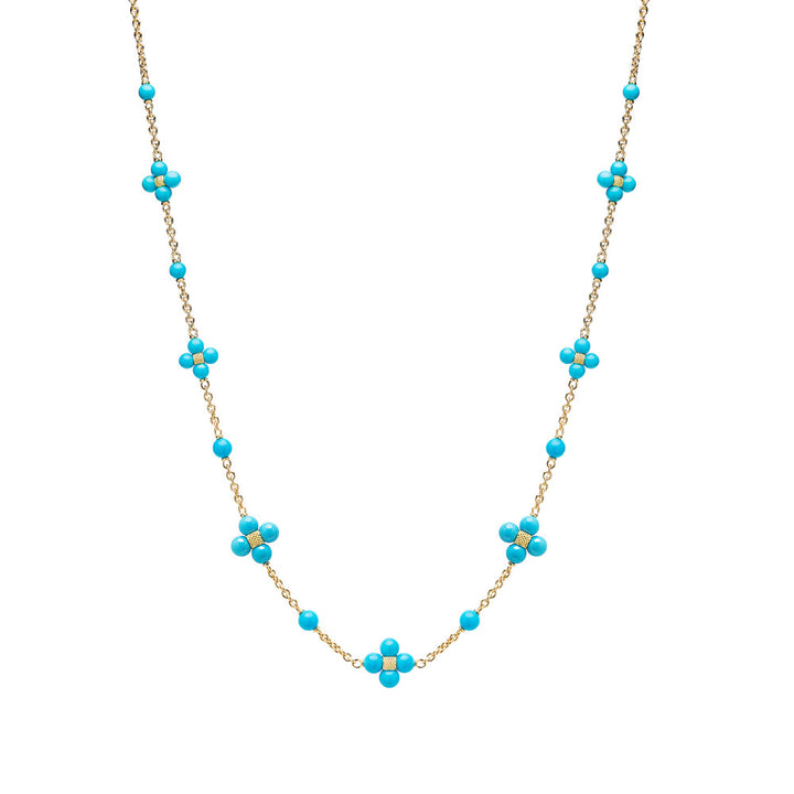 PAUL MORELLI 18K YELLOW GOLD TURQUOISE SEQUENCE NECKLACE Default Title