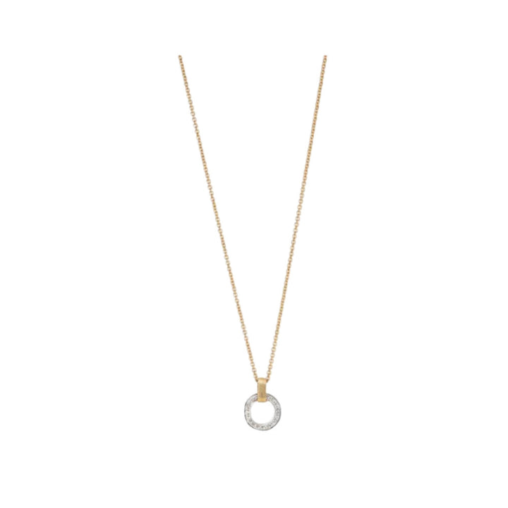 MARCO BICEGO 18K YELLOW GOLD AND WHITE GOLD JAIPUR LINK NECKLACE WITH DIAMONDS Default Title