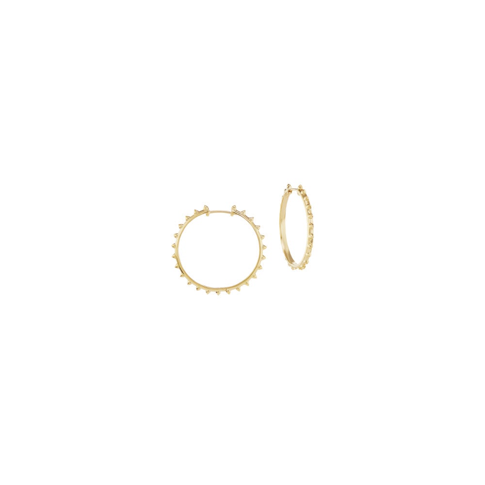 ANA-KATARINA DESIGNS 18K YELLOW GOLD HOOP MINI EARRINGS Default Title