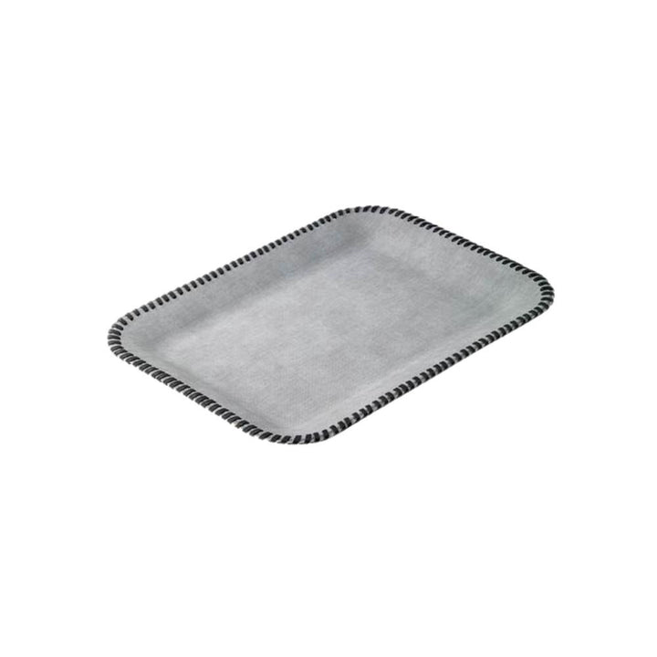 BODRUM WHIPSTITCH FLAT TRAY - GRAY Default Title