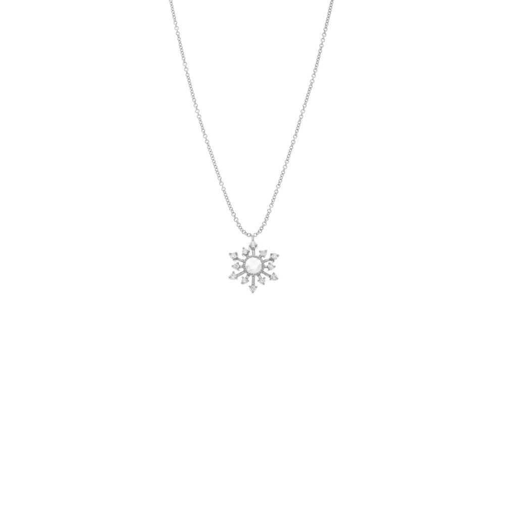 SETHI COUTURE 18K WHITE GOLD LEENA NECKLACE WITH DIAMONDS Default Title