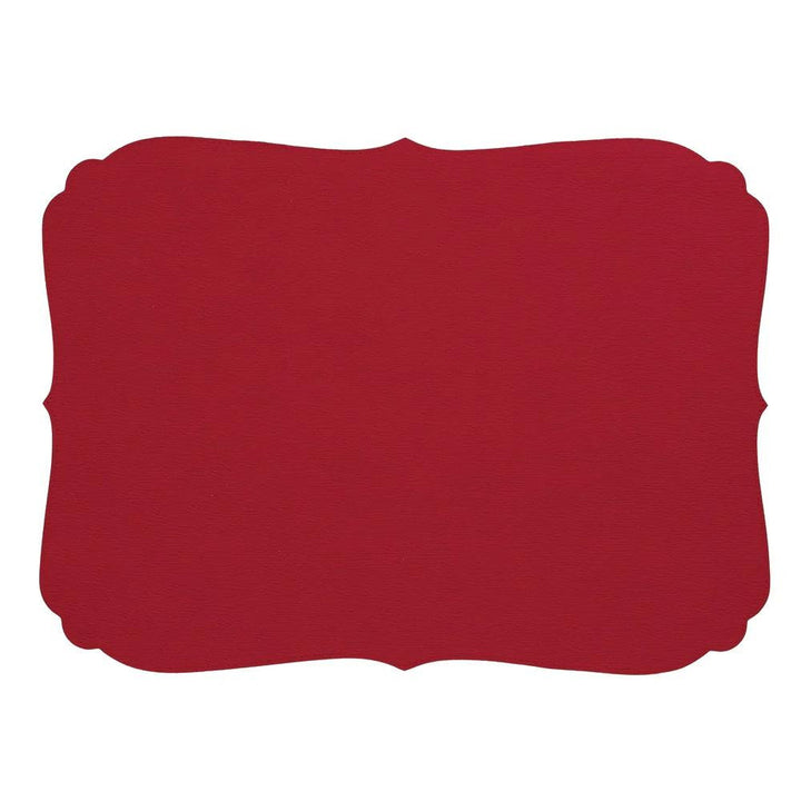 BODRUM CURLY OBLONG PLACEMAT - RED Default Title