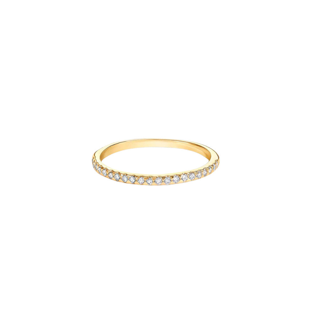 HEATHER B. MOORE 14K YELLOW GOLD PAVE DIAMOND RING Default Title