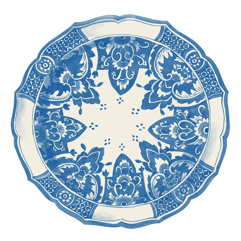 HESTER & COOK DIE CUT CHINA BLUE PLACEMAT 12 SHEETS Default Title
