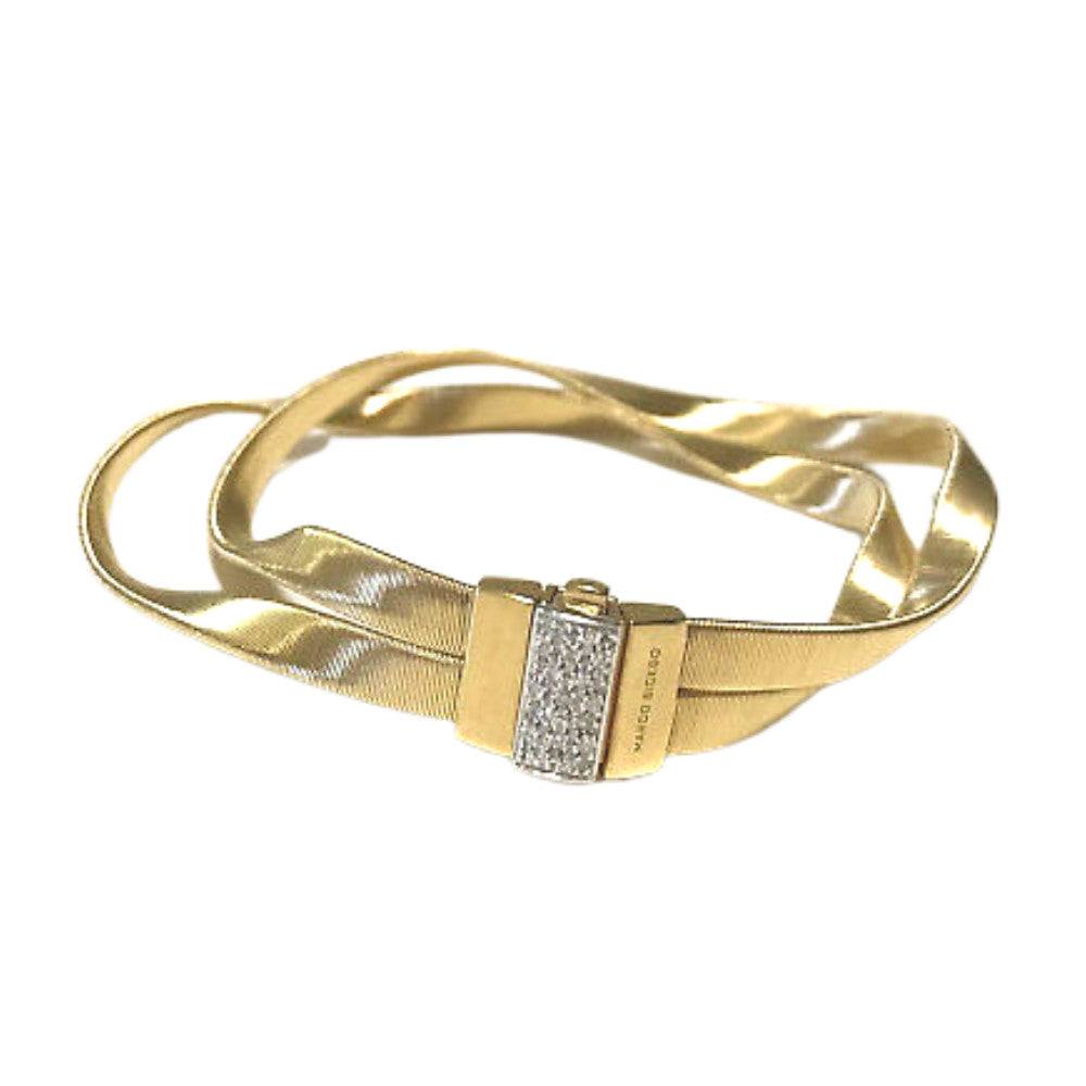MARCO BICEGO 18K YELLOW GOLD BRACELET AND DIAMOND CLASP Default Title