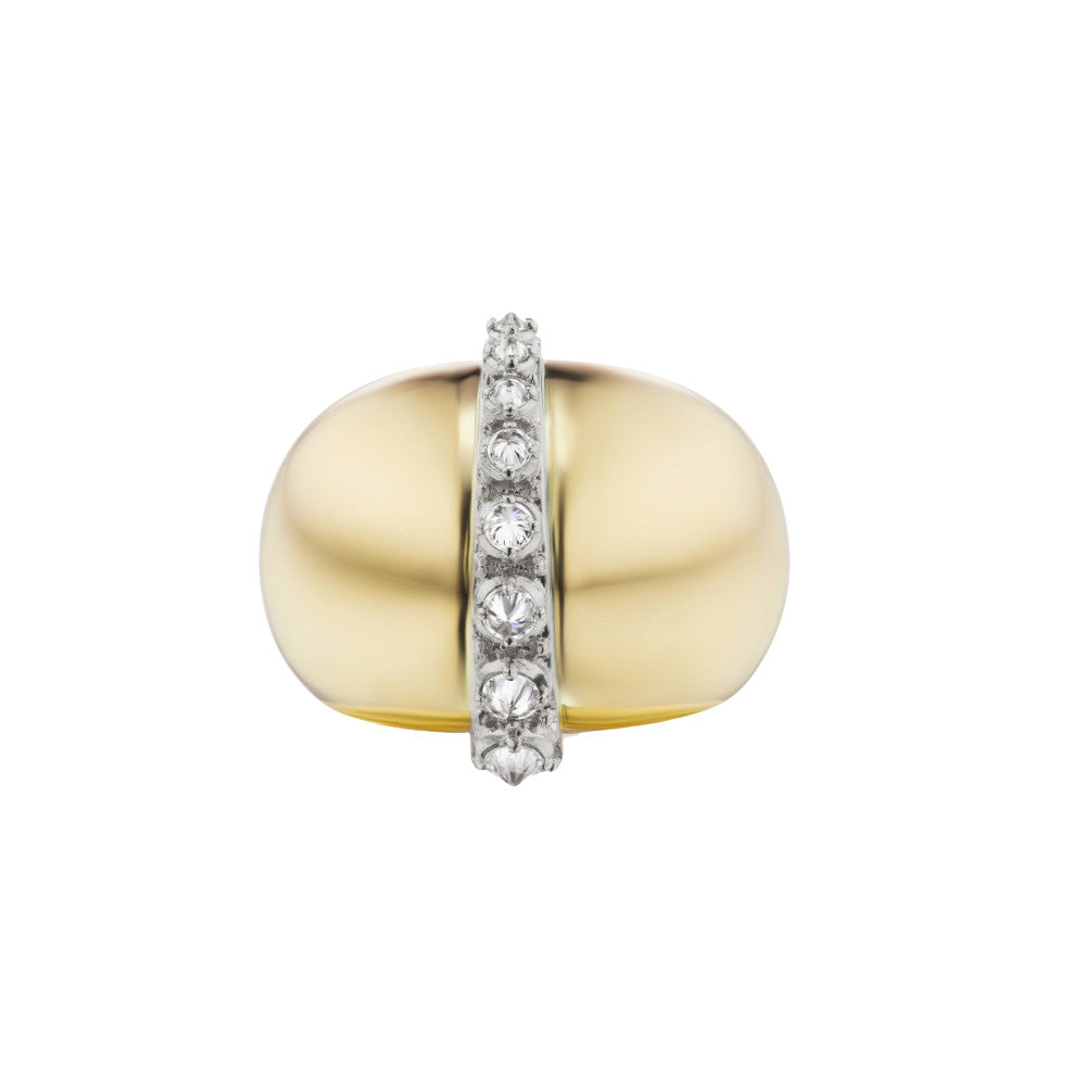 ANA-KATARINA DESIGNS 18K YELLOW GOLD, WHITE GOLD AND DIAMOND RING Default Title