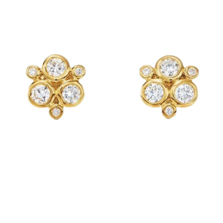 TEMPLE ST CLAIR 18K YELLOW GOLD DIAMOND EARRINGS Default Title
