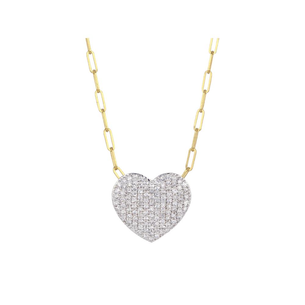 Phillips House DIAMOND INFINITY HEART NECKLACE YG Default Title
