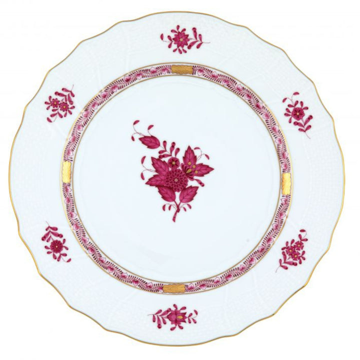 HEREND CHINSE BOUQUET DINNER PLATE - RASPBERRY Default Title