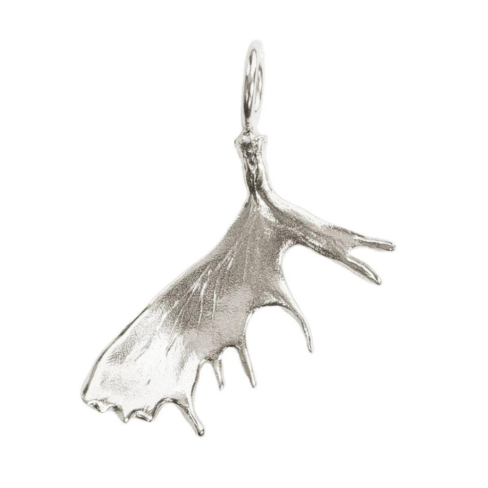 HEATHER B. MOORE SILVER MOOSE PADDLE SCULPTURAL CHARM Default Title
