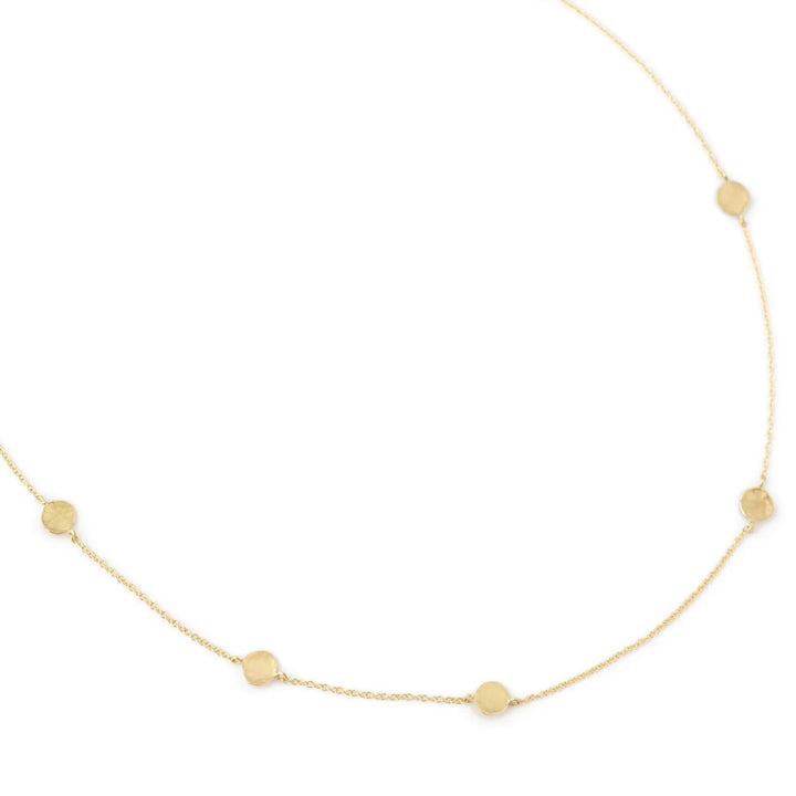 ANNE SPORTUN 18K YELLOW GOLD HAMMERED DISC NECKLACE Default Title