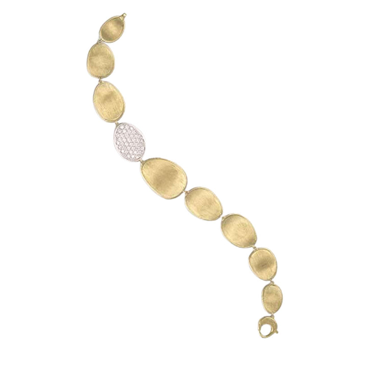 MARCO BICEGO LUNARIA 18K YELLOW AND WHITE GOLD BRACELET WITH DIAMONDS Default Title