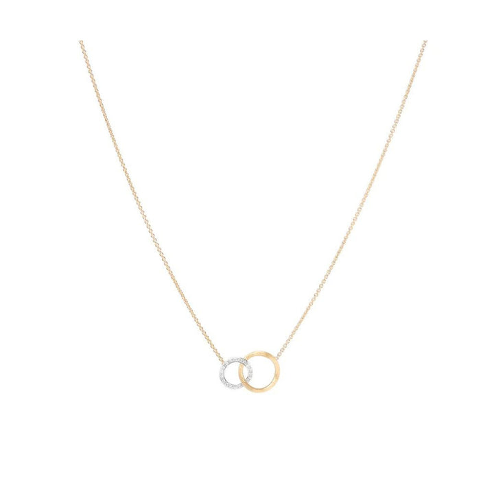 MARCO BICEGO 18K YELLOW AND WHITE GOLD LINK NECKLACE Default Title
