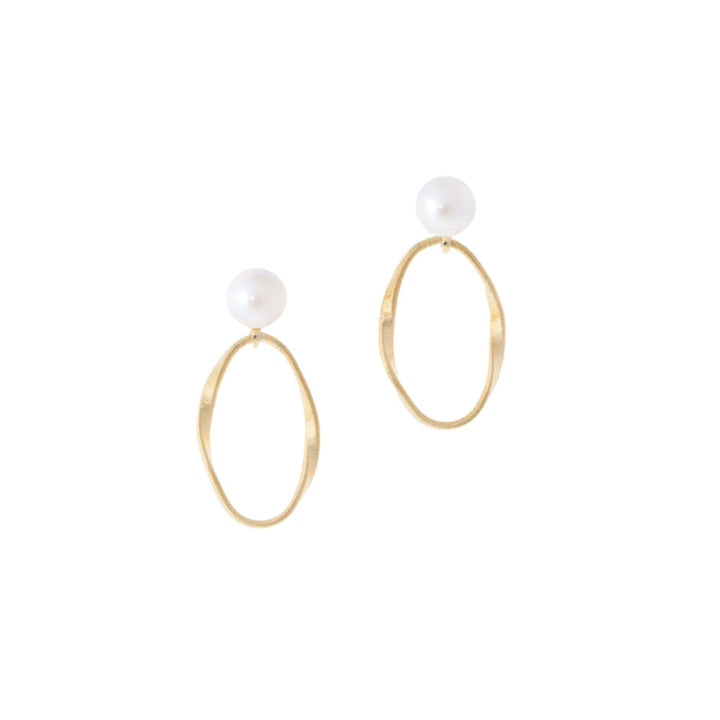 MARCO BICEGO 18K YELLOW GOLD PEARL EARRINGS Default Title