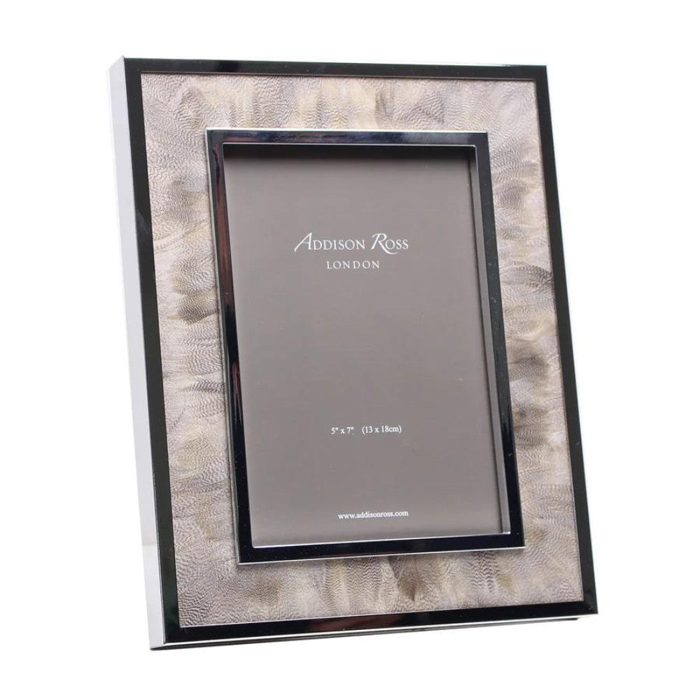 ADDISON ROSS DUCK FEATHER AND SILVER FRAME Default Title