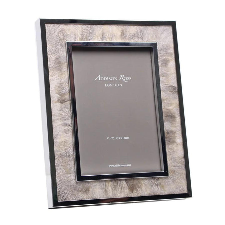 ADDISON ROSS DUCK FEATHER AND SILVER FRAME Default Title