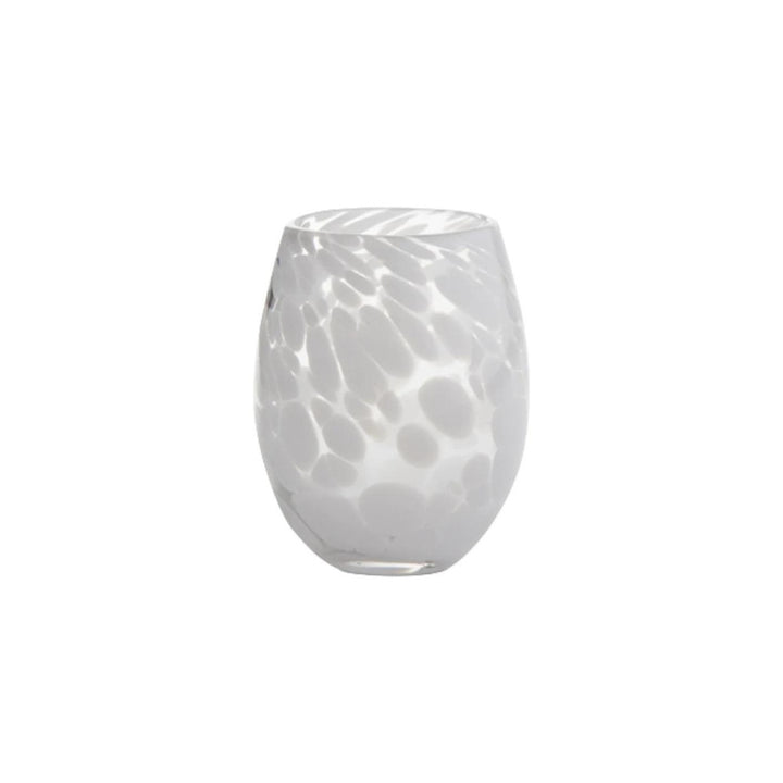 TAG CONFETTI WHITE STEMLESS WINE GLASS Default Title