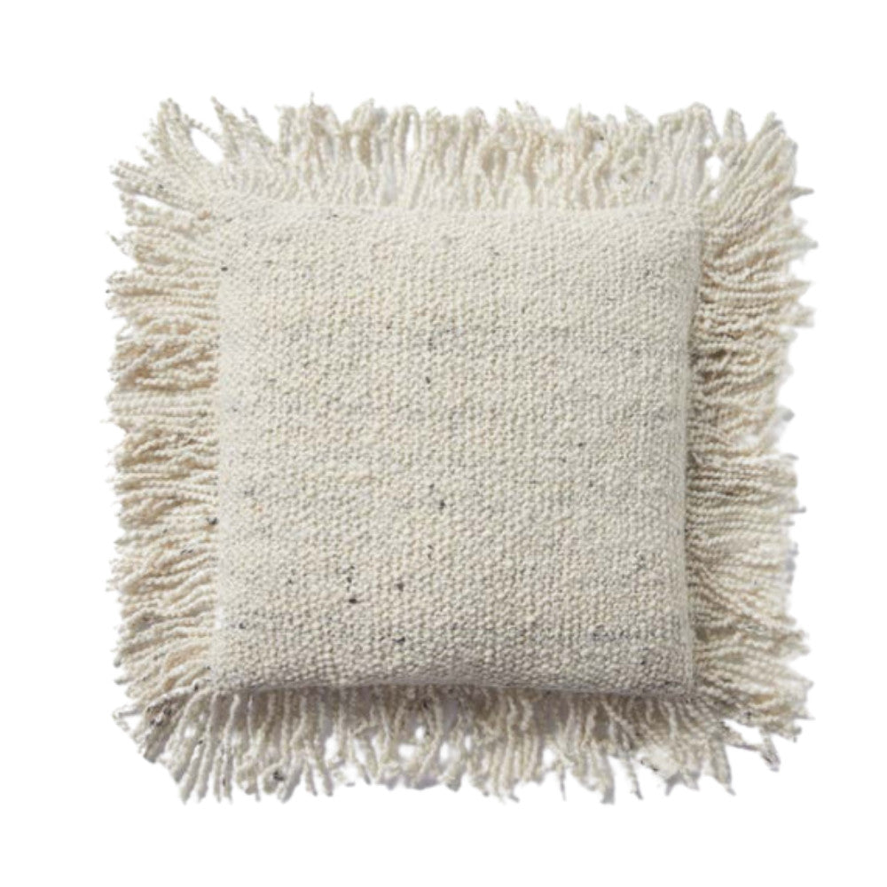 LOLOI WOOL PILLOW IVORY 22X22 Default Title